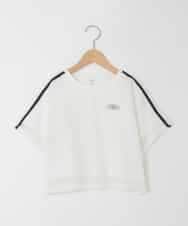 KJKFD57039 a.v.v KIDS(アー・ヴェ・ヴェ) [120-160]メッシュレイヤードTシャツ ホワイト
