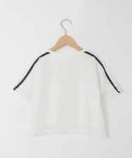 KJKFD57039 a.v.v KIDS(アー・ヴェ・ヴェ) [120-160]メッシュレイヤードTシャツ ホワイト