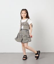 KJKFD59039 a.v.v KIDS(アー・ヴェ・ヴェ) [120-160][ママとお揃いコーデが叶う]リボンビスチェドッキングTシャツ ライトブルー