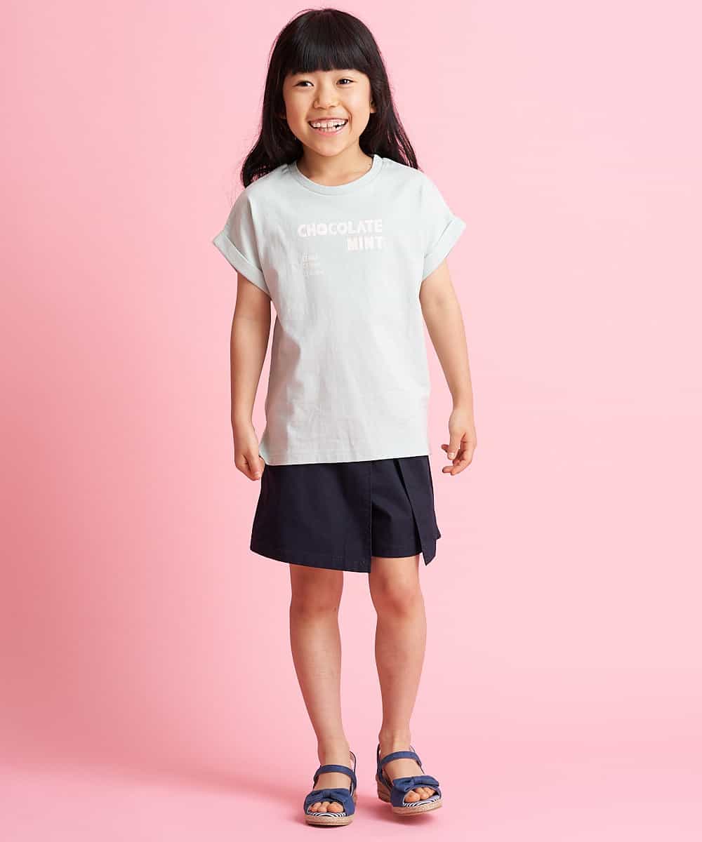 KJKFK32019 a.v.v KIDS(アー・ヴェ・ヴェ) [140-150]カフェモチーフプリントカットソー ピンク