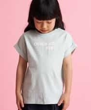 KJKFK32019 a.v.v KIDS(アー・ヴェ・ヴェ) [140-150]カフェモチーフプリントカットソー グリーン
