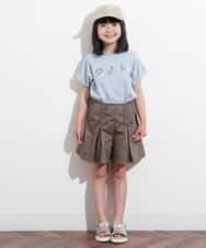 KJKFM32019 a.v.v KIDS(アー・ヴェ・ヴェ) [100-130]【接触冷感】ロールアップロゴＴシャツ[WEB限定サイズ] グリーン