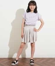 KJKFM32019 a.v.v KIDS(アー・ヴェ・ヴェ) [100-130]【接触冷感】ロールアップロゴＴシャツ[WEB限定サイズ] グリーン