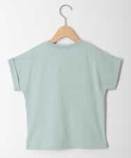 KJKFM32019 a.v.v KIDS(アー・ヴェ・ヴェ) [100-130]【接触冷感】ロールアップロゴＴシャツ[WEB限定サイズ] グリーン