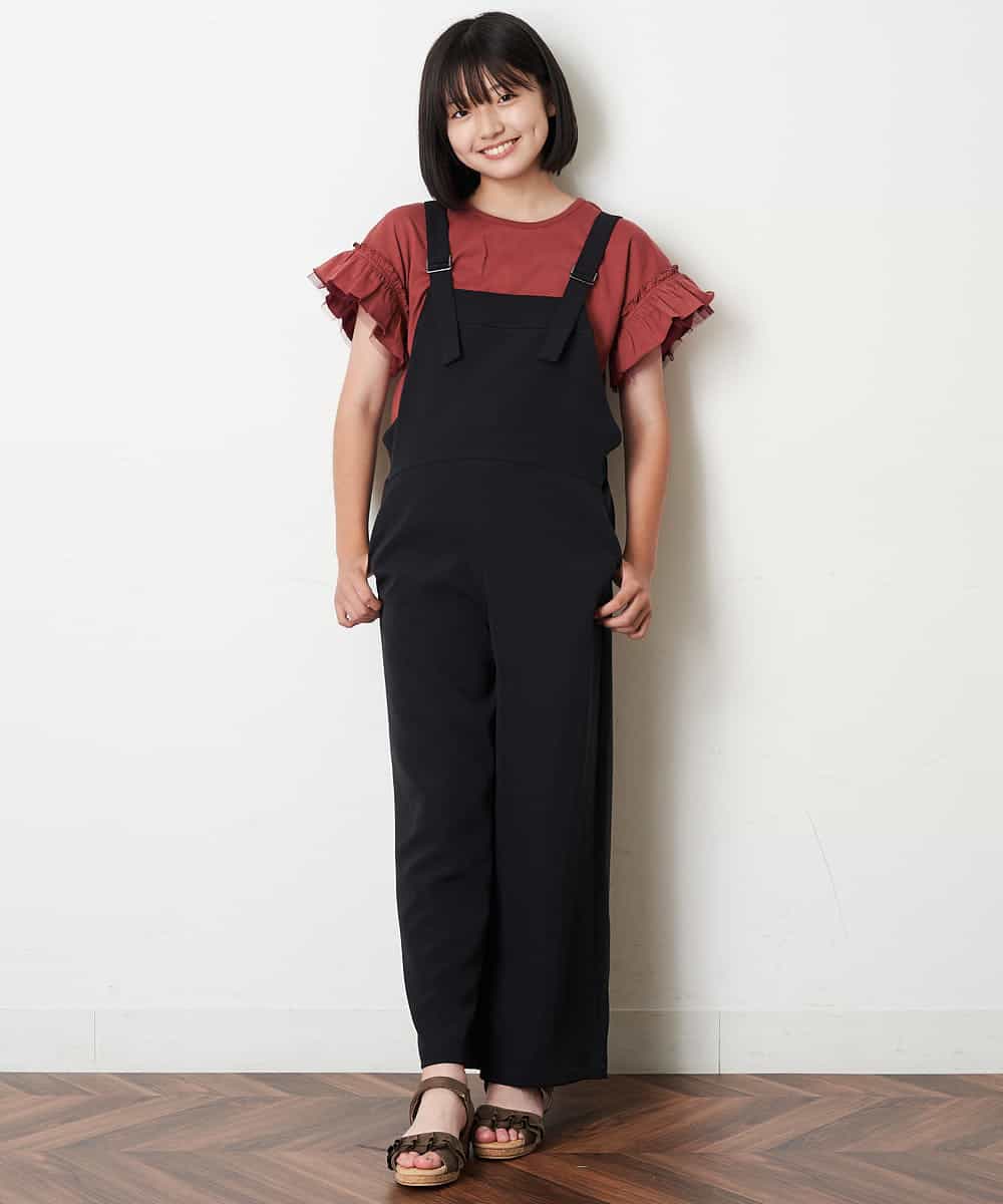 KJKFM33014 a.v.v KIDS(アー・ヴェ・ヴェ) [100-130]【プチプラ】フリルスリーブＴシャツ[WEB限定サイズ] ピンク