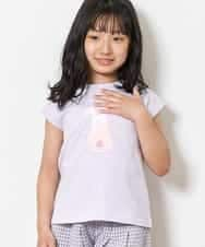 KJKFM37019 a.v.v KIDS(アー・ヴェ・ヴェ) [100-130]【接触冷感】トゥインクルスパンコールTシャツ[WEB限定サイズ] ミント(アイス)