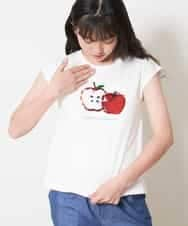 KJKFM37019 a.v.v KIDS(アー・ヴェ・ヴェ) [100-130]【接触冷感】トゥインクルスパンコールTシャツ[WEB限定サイズ] ミント(アイス)