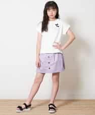 KJKFM39019 a.v.v KIDS(アー・ヴェ・ヴェ) [100-130]【接触冷感】リボンデザインＴシャツ[WEB限定サイズ] ピンク