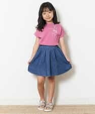 KJKFM39019 a.v.v KIDS(アー・ヴェ・ヴェ) [100-130]【接触冷感】リボンデザインＴシャツ[WEB限定サイズ] ピンク