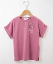 KJKFM39019 a.v.v KIDS(アー・ヴェ・ヴェ) [100-130]【接触冷感】リボンデザインＴシャツ[WEB限定サイズ] ピンク