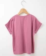 KJKFM39019 a.v.v KIDS(アー・ヴェ・ヴェ) [100-130]【接触冷感】リボンデザインＴシャツ[WEB限定サイズ] ピンク