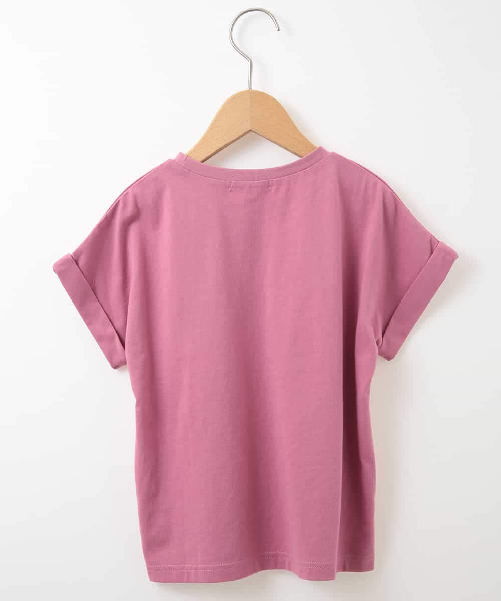KJKFM39019 a.v.v KIDS(アー・ヴェ・ヴェ) [100-130]【接触冷感】リボンデザインＴシャツ[WEB限定サイズ] ピンク