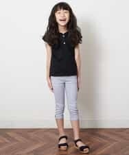 KJKFM50019 a.v.v KIDS(アー・ヴェ・ヴェ) [100-130]【接触冷感】セーラーカラーカットソー[WEB限定サイズ] ブラック