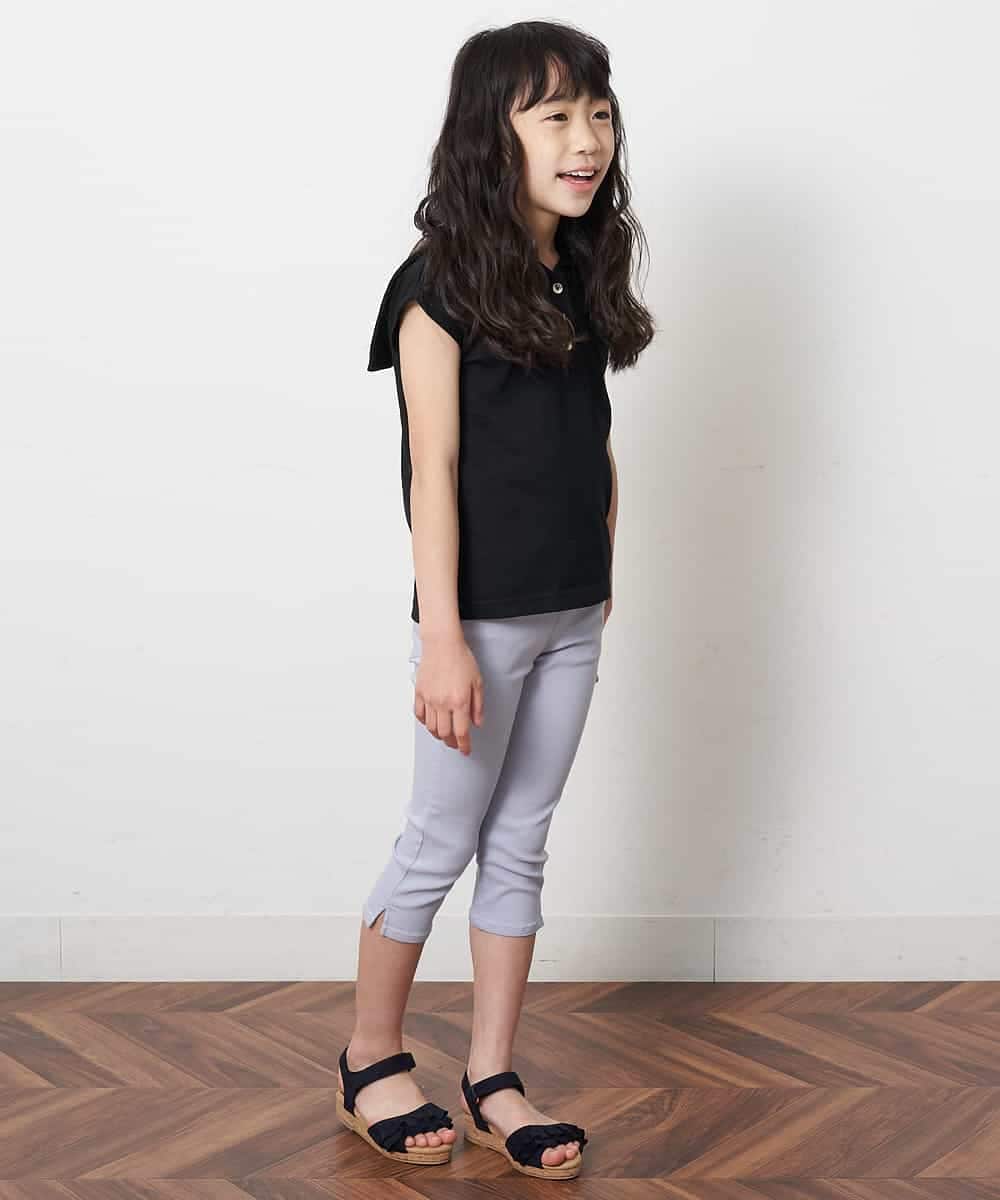 KJKFM50019 a.v.v KIDS(アー・ヴェ・ヴェ) [100-130]【接触冷感】セーラーカラーカットソー[WEB限定サイズ] ブラック