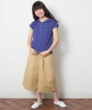 KJKFM50019 a.v.v KIDS(アー・ヴェ・ヴェ) [100-130]【接触冷感】セーラーカラーカットソー[WEB限定サイズ] ブラック