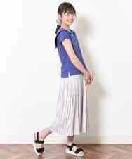KJKFM50019 a.v.v KIDS(アー・ヴェ・ヴェ) [100-130]【接触冷感】セーラーカラーカットソー[WEB限定サイズ] ブラック