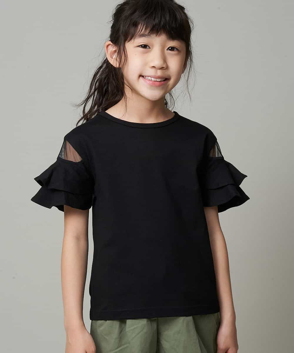 A V V Kids アー ヴェ ヴェ 100 130 接触冷感 シアーフリルスリーブカットソー Web限定サイズ イトキンオンラインストア