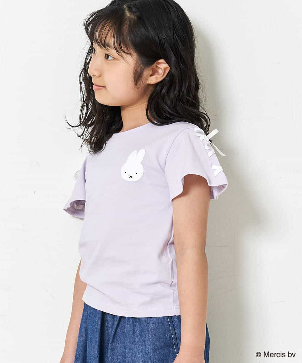 A V V Kids アー ヴェ ヴェ 100 140 数量限定 Miffy 袖レースアップカットソー Web限定サイズ イトキンオンラインストア