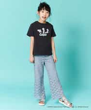 KJKFM85024 a.v.v KIDS(アー・ヴェ・ヴェ) [100-130]【数量限定】レトロキャラクターTシャツ[WEB限定サイズ] ラベンダー