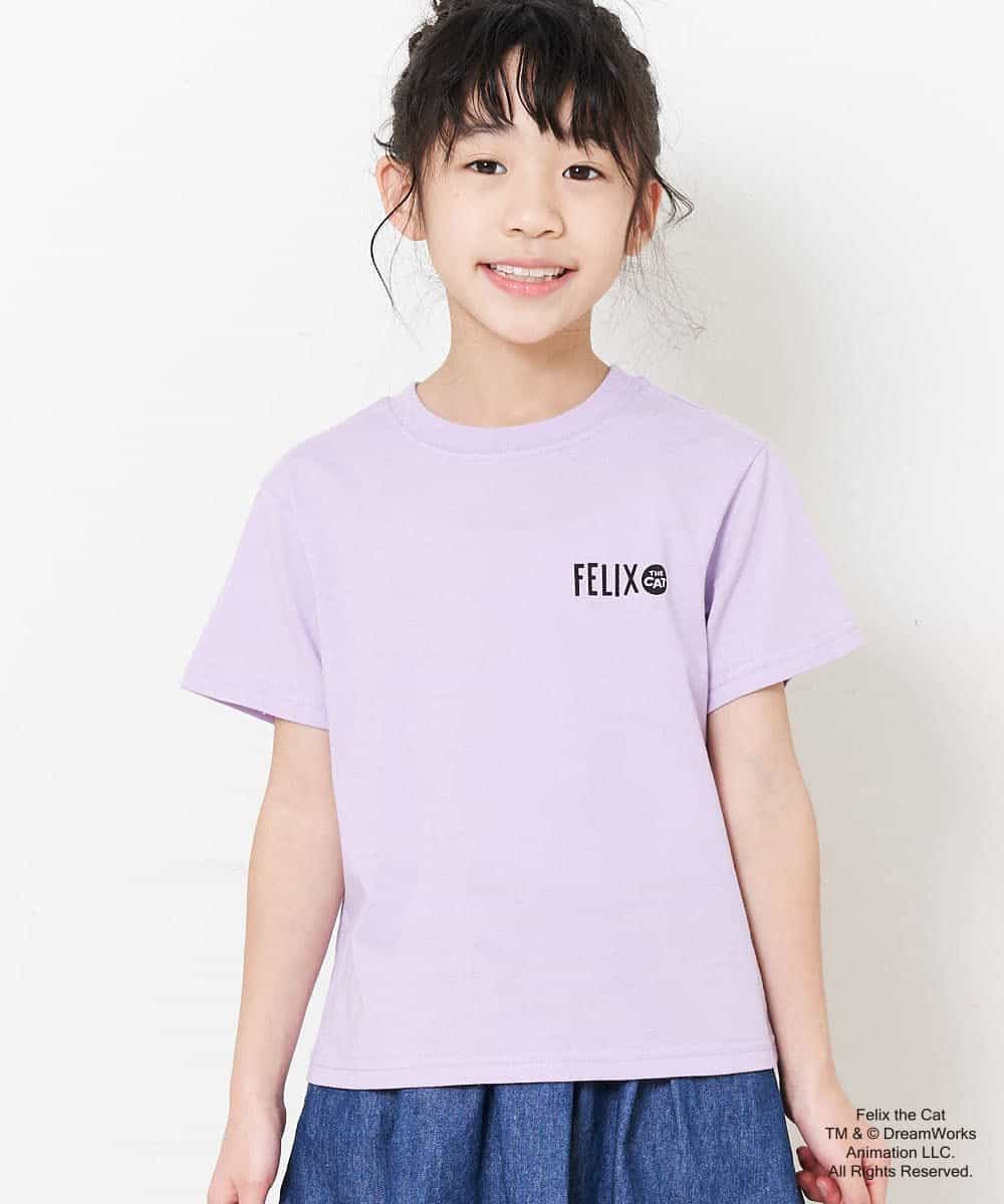 KJKFM85024 a.v.v KIDS(アー・ヴェ・ヴェ) [100-130]【数量限定】レトロキャラクターTシャツ[WEB限定サイズ] ラベンダー