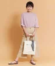 KJKFN27029 a.v.v KIDS(アー・ヴェ・ヴェ) [140-150]シャーリングパフスリーブカットソー ラベンダー