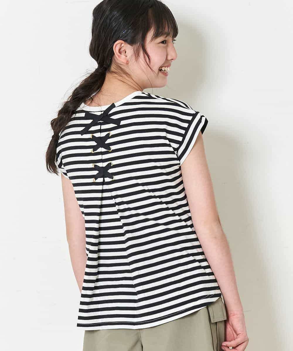 A V V Kids アー ヴェ ヴェ 140 150 バックレースアップボーダーtシャツ イトキンオンラインストア A V V Kids アー ヴェ ヴェ 140 150 バックレースアップボーダーtシャツ イトキンオンラインストア