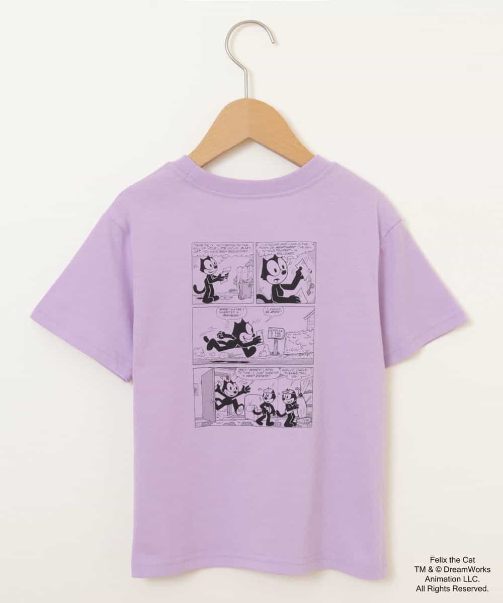 KJKFN85029 a.v.v KIDS(アー・ヴェ・ヴェ) [140-150]【数量限定】レトロキャラクターTシャツ ラベンダー