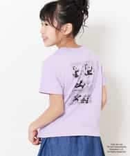 KJKFN85029 a.v.v KIDS(アー・ヴェ・ヴェ) [140-150]【数量限定】レトロキャラクターTシャツ ラベンダー