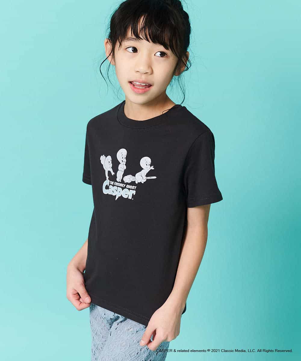 KJKFN85029 a.v.v KIDS(アー・ヴェ・ヴェ) [140-150]【数量限定】レトロキャラクターTシャツ ラベンダー