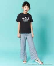 KJKFN85029 a.v.v KIDS(アー・ヴェ・ヴェ) [140-150]【数量限定】レトロキャラクターTシャツ ラベンダー