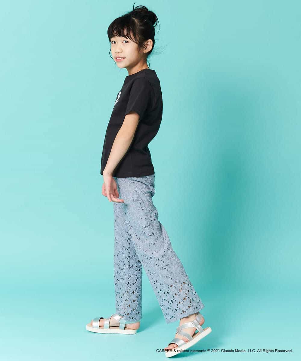 KJKFN85029 a.v.v KIDS(アー・ヴェ・ヴェ) [140-150]【数量限定】レトロキャラクターTシャツ ラベンダー