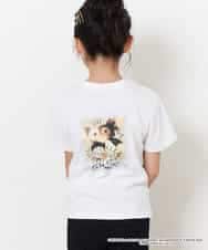 KJKFN85029 a.v.v KIDS(アー・ヴェ・ヴェ) [140-150]【数量限定】レトロキャラクターTシャツ ラベンダー