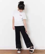 KJKFN85029 a.v.v KIDS(アー・ヴェ・ヴェ) [140-150]【数量限定】レトロキャラクターTシャツ ラベンダー