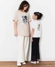 KJKFN85029 a.v.v KIDS(アー・ヴェ・ヴェ) [140-150]【数量限定】レトロキャラクターTシャツ ラベンダー