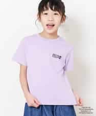 KJKFN85029 a.v.v KIDS(アー・ヴェ・ヴェ) [140-150]【数量限定】レトロキャラクターTシャツ ラベンダー