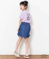 KJKFN85029 a.v.v KIDS(アー・ヴェ・ヴェ) [140-150]【数量限定】レトロキャラクターTシャツ ラベンダー