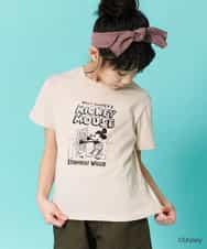 KJKFO85034 a.v.v KIDS(アー・ヴェ・ヴェ) [160]【数量限定】レトロキャラクターTシャツ[WEB限定サイズ] ベージュ