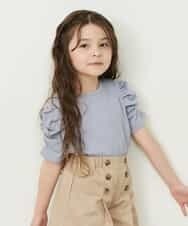 KJKFP51019 a.v.v KIDS(アー・ヴェ・ヴェ) [100-130]袖コンシャスヨウリュウカットソー ライトブルー