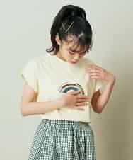 KJKFP54019 a.v.v KIDS(アー・ヴェ・ヴェ) [100-130]アイスタッチレモンコレクションTシャツ ピンク