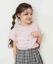 KJKFP54019 a.v.v KIDS(アー・ヴェ・ヴェ) [100-130]アイスタッチレモンコレクションTシャツ ピンク