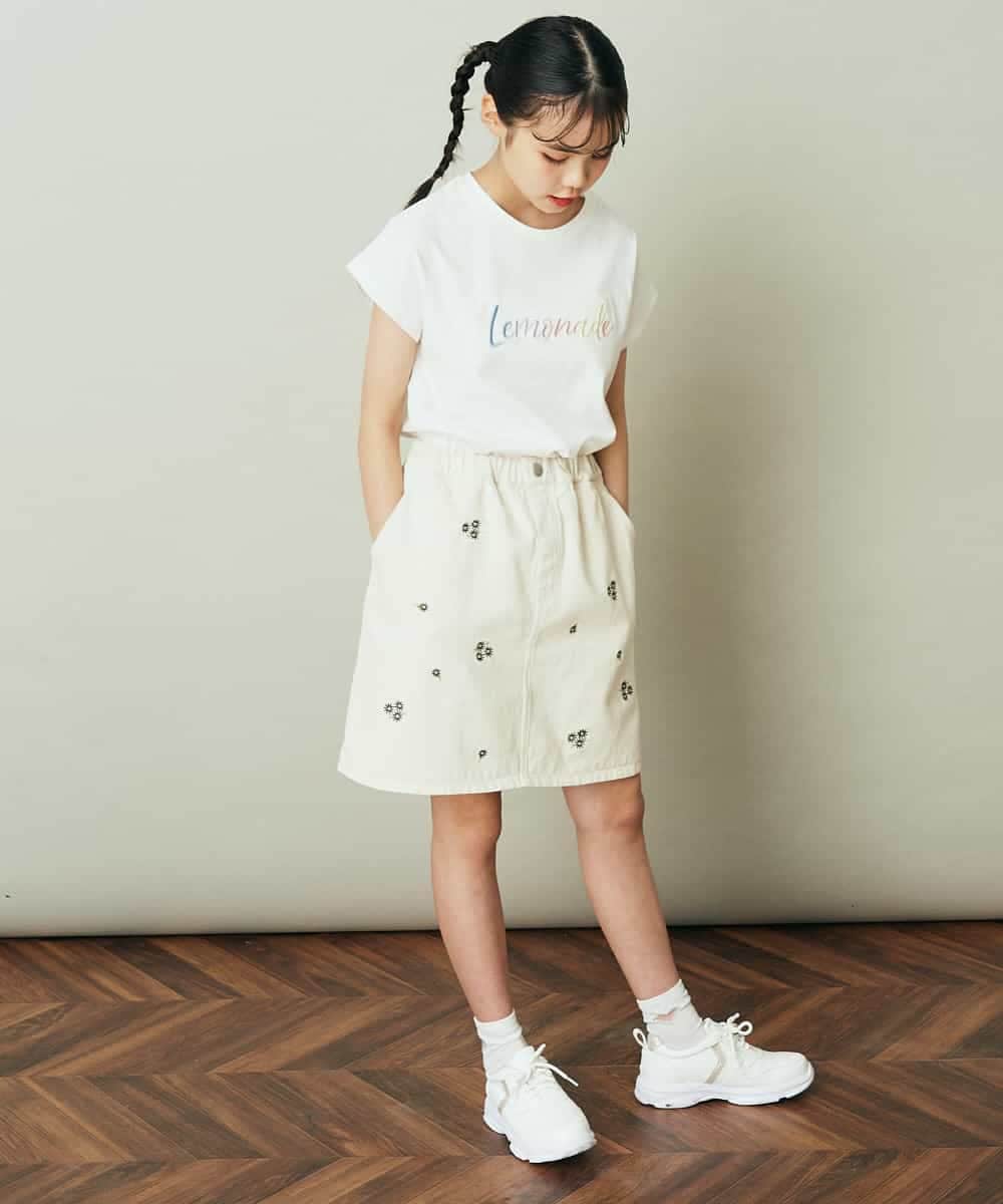 KJKFP54019 a.v.v KIDS(アー・ヴェ・ヴェ) [100-130]アイスタッチレモンコレクションTシャツ ピンク