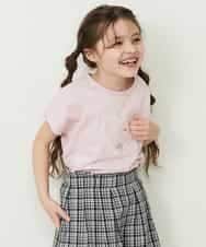 KJKFP54019 a.v.v KIDS(アー・ヴェ・ヴェ) [100-130]アイスタッチレモンコレクションTシャツ ピンク