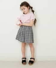 KJKFP54019 a.v.v KIDS(アー・ヴェ・ヴェ) [100-130]アイスタッチレモンコレクションTシャツ ピンク