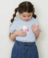 KJKFP54019 a.v.v KIDS(アー・ヴェ・ヴェ) [100-130]アイスタッチレモンコレクションTシャツ ピンク
