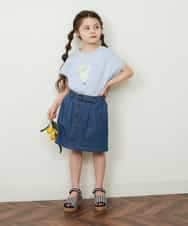 KJKFP54019 a.v.v KIDS(アー・ヴェ・ヴェ) [100-130]アイスタッチレモンコレクションTシャツ ピンク