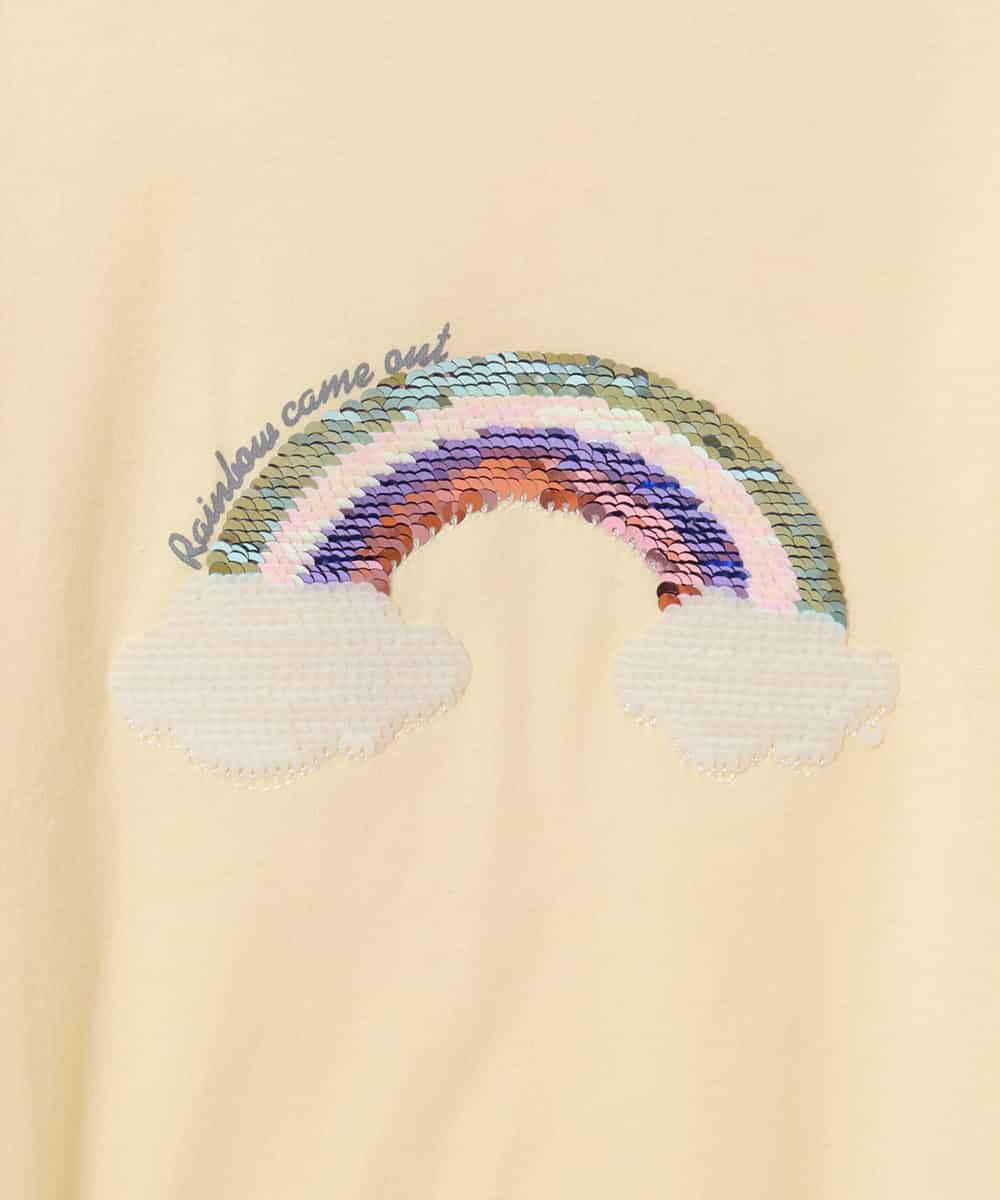 KJKFP54019 a.v.v KIDS(アー・ヴェ・ヴェ) [100-130]アイスタッチレモンコレクションTシャツ ライトイエロー