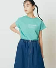 KJKFP54019 a.v.v KIDS(アー・ヴェ・ヴェ) [100-130]アイスタッチレモンコレクションTシャツ グリーン