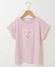 KJKFP54019 a.v.v KIDS(アー・ヴェ・ヴェ) [100-130]アイスタッチレモンコレクションTシャツ ピンク