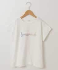 KJKFP54019 a.v.v KIDS(アー・ヴェ・ヴェ) [100-130]アイスタッチレモンコレクションTシャツ ホワイト