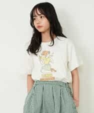 KJKFP84024 a.v.v KIDS(アー・ヴェ・ヴェ) [100-130]サンレモコラボプリントTシャツ ホワイト
